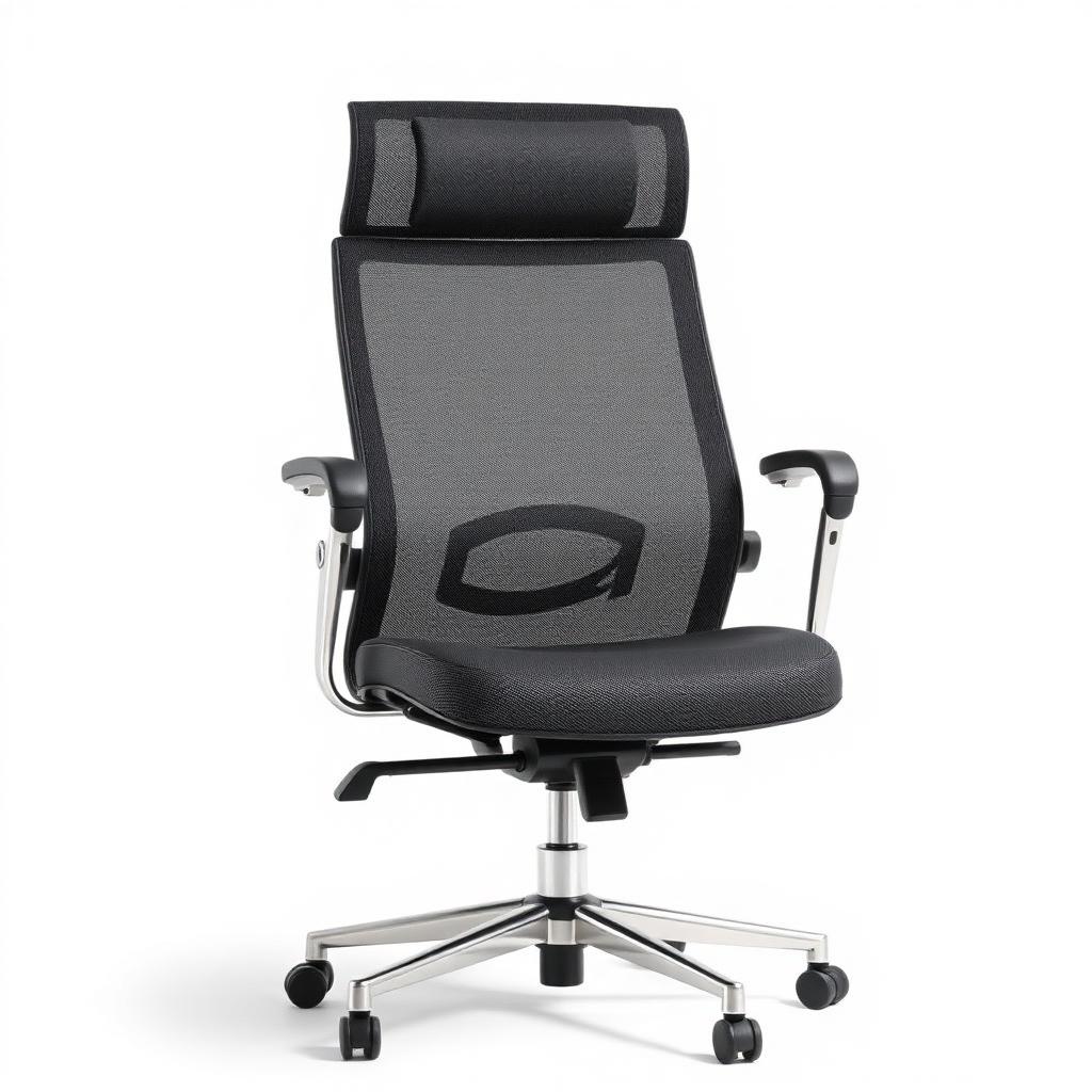 High-Back Mesh Office Chair with Headrest